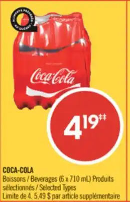 Pharmaprix COCA-COLA Beverages (6 x 710 mL) offer