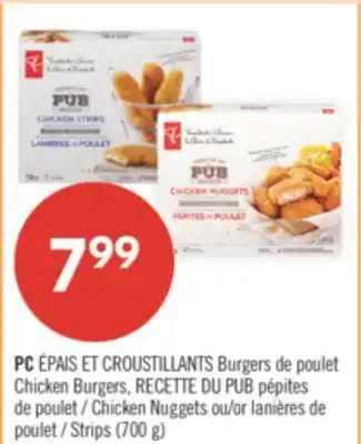 Pharmaprix PC Chicken Burgers, Chicken Nuggets or Strips (700 g) offer