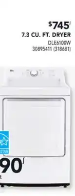 RONA 7.3 CU. FT. DRYER offer