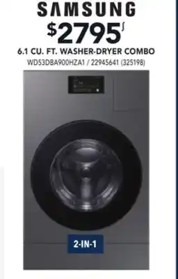 RONA SAMSUNG 6.1 CU. FT. WASHER-DRYER COMBO offer