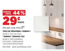 BMR TUILE DE CÉRAMIQUE SUBWAY offer