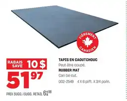 BMR TAPIS EN CAOUTCHOUC offer