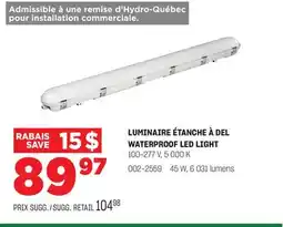 BMR LUMINAIRE ÉTANCHE À DEL offer