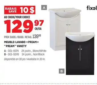 BMR MEUBLE-LAVABO PRIAM offer
