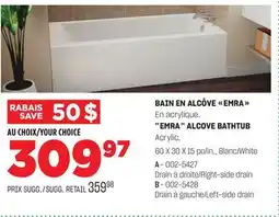 BMR BAIN EN ALCÔVE EMRA offer