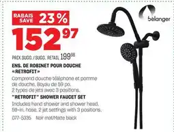 BMR ENS. DE ROBINET POUR DOUCHE RETROFIT offer