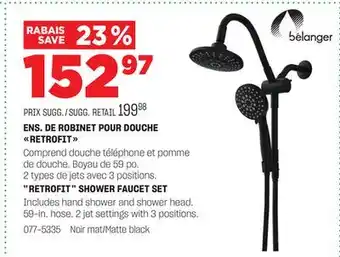 BMR ENS. DE ROBINET POUR DOUCHE RETROFIT offer