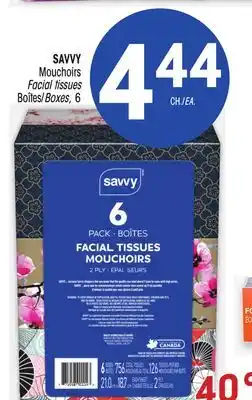 Uniprix SAVVY Mouchoirs/ Facial tissues, Boîtes/Boxes offer