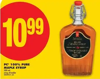 No Frills PC 100% pure maple syrup offer