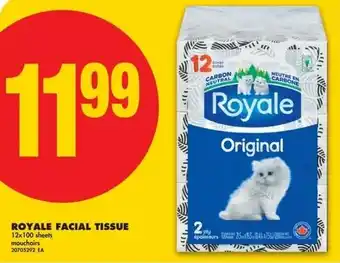 No Frills Royale facial tissue offer