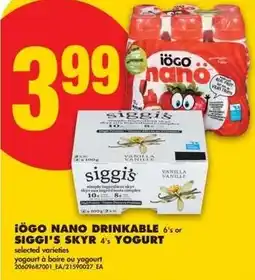 No Frills Iögo nano drinkable offer