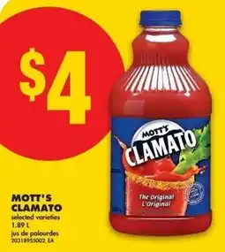 No Frills Mott's clamato offer