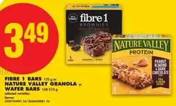 No Frills Fibre 1 bars or nature valley granola or wafer bar offer