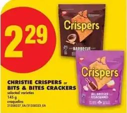 No Frills Christie crispers or bits & bites crackers offer