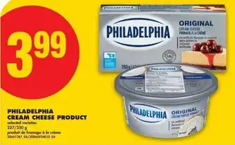 No Frills Philadelphia cream cheese product offer