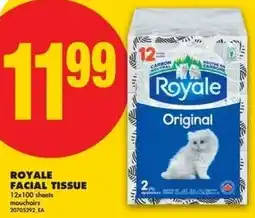 No Frills Royale facial tissue offer