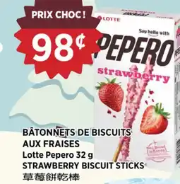 Kim Phat Lotte Pepero STRAWBERRY BISCUIT STICKS offer