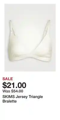 Holt Renfrew SKIMS Jersey Triangle Bralette offer