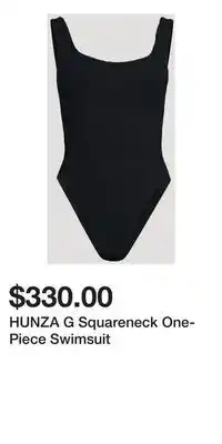 Holt Renfrew HUNZA G Squareneck One-Piece Swimsuit offer