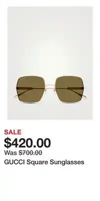 Holt Renfrew GUCCI Square Sunglasses offer