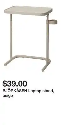 IKEA BJÖRKÅSEN Laptop stand, beige offer