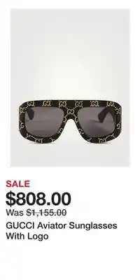 Holt Renfrew GUCCI Aviator Sunglasses With Logo offer