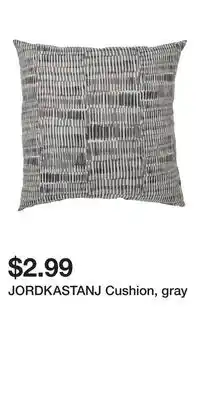 IKEA JORDKASTANJ Cushion, gray offer