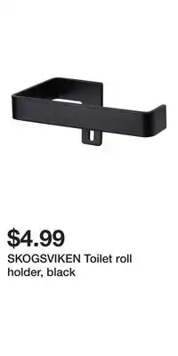 IKEA SKOGSVIKEN Toilet roll holder, black offer