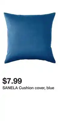 IKEA SANELA Cushion cover, blue offer