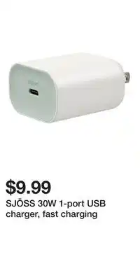 IKEA SJÖSS 30W 1-port USB charger, fast charging offer