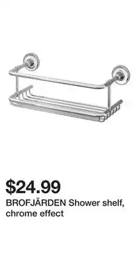 IKEA BROFJÄRDEN Shower shelf, chrome effect offer