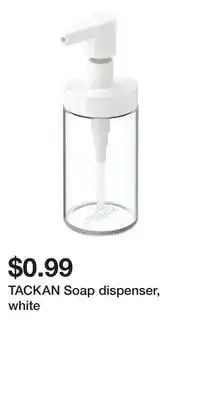 IKEA TACKAN Soap dispenser, white offer