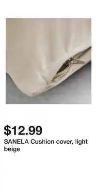 IKEA SANELA Cushion cover, light beige offer