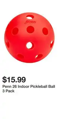 Sport Chek Penn 26 Indoor Pickleball Ball 3 Pack offer