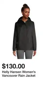 Sport Chek Helly Hansen Women's Vancouver Rain Jacket offer