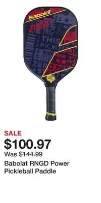 Sport Chek Babolat RNGD Power Pickleball Paddle offer