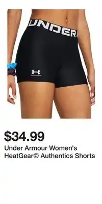 Sport Chek Under Armour Women's HeatGear Authentics Shorts offer