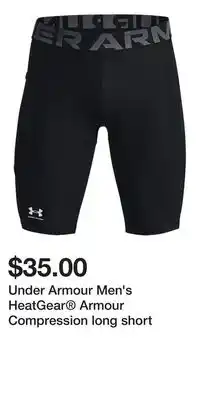 Sport Chek Under Armour Men's HeatGear Armour Compression long short offer