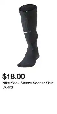 Sport Chek Nike Sock Sleeve Soccer Shin Guard offer