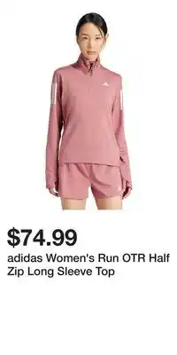 Sport Chek adidas Women's Run OTR Half Zip Long Sleeve Top offer