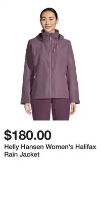 Sport Chek Helly Hansen Women's Halifax Rain Jacket offer