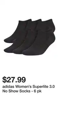 Sport Chek adidas Women's Superlite 3.0 No Show Socks - 6 pk offer