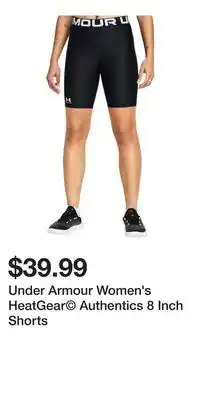 Sport Chek Under Armour Women's HeatGear Authentics 8 Inch Shorts offer