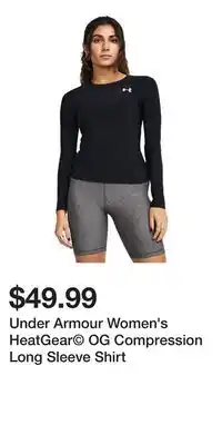 Sport Chek Under Armour Women's HeatGear OG Compression Long Sleeve Shirt offer