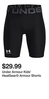 Sport Chek Under Armour Kids' HeatGear Armour Shorts offer