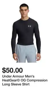 Sport Chek Under Armour Men's HeatGear OG Compression Long Sleeve Shirt offer