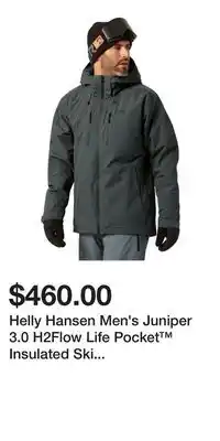 Sport Chek Helly Hansen Men's Juniper 3.0 H2Flow Life Pocket Insulated Ski Jacket offer