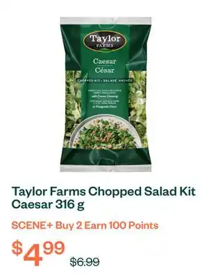 Voilà Taylor Farms Chopped Salad Kit Caesar 316 g offer