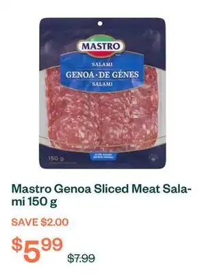 Voilà Mastro Genoa Sliced Meat Salami 150 g offer