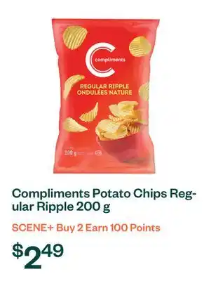 Voilà Compliments Potato Chips Regular Ripple 200 g offer